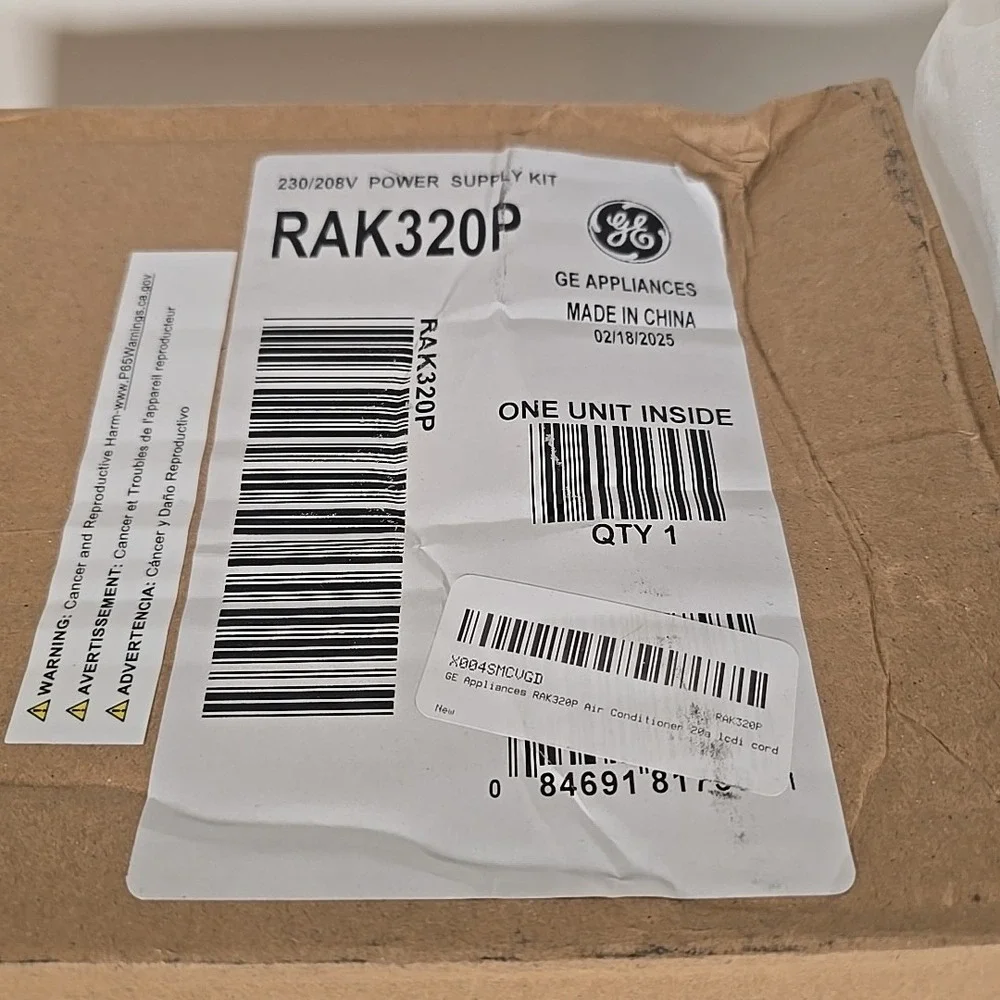 GE Appliance‎ Power Supply Kit 230/208V RAK320P New